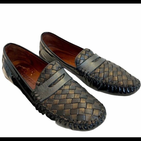 Robert ZUR PETRA BLACK PATENT COMBO Sz 9M - Picture 2 of 8